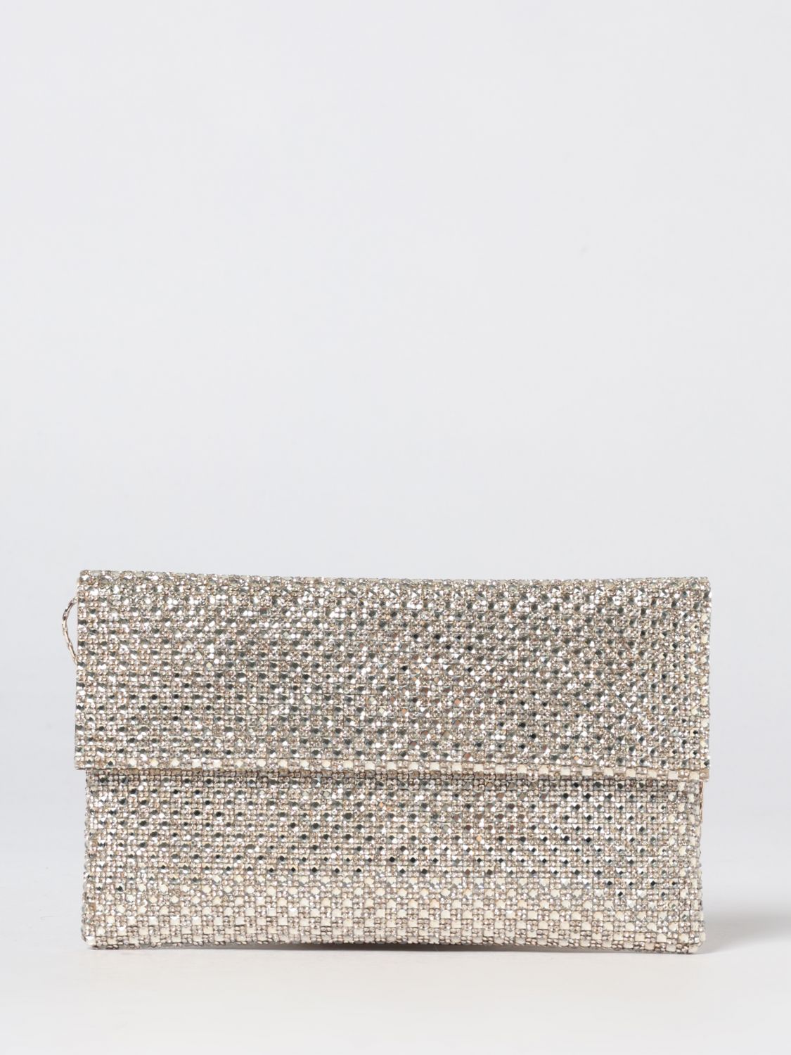 Clutch Twenty Fourhaitch in raso con cristalli
