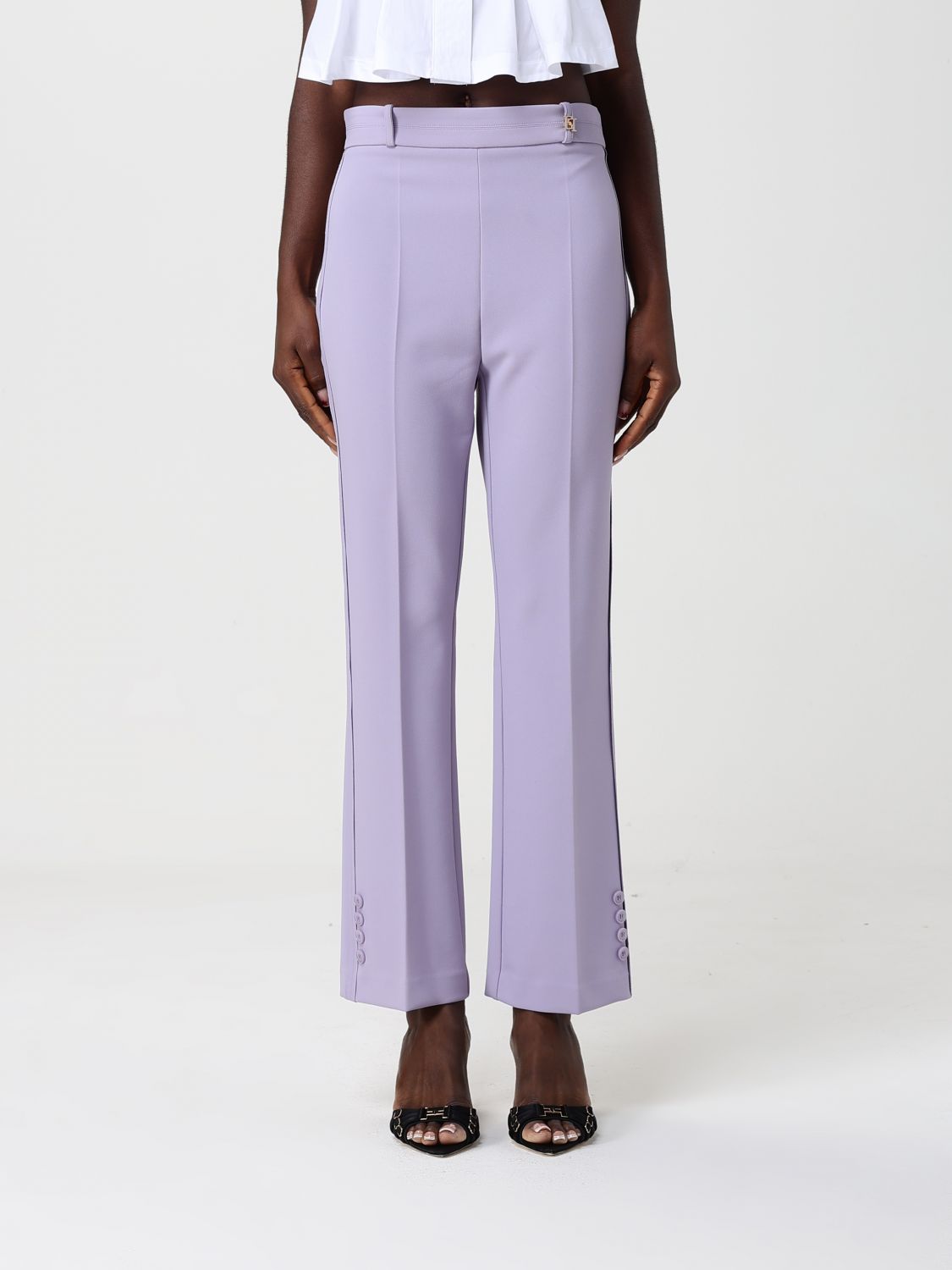 Elisabetta Franchi Crêpe Cropped Trousers · 42