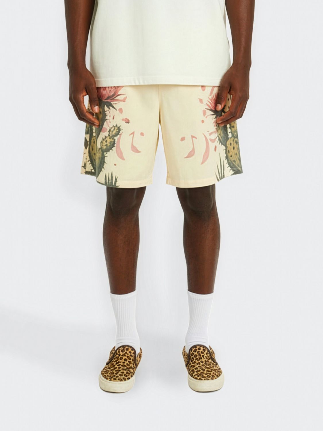 Barrow Printed Cotton Shorts