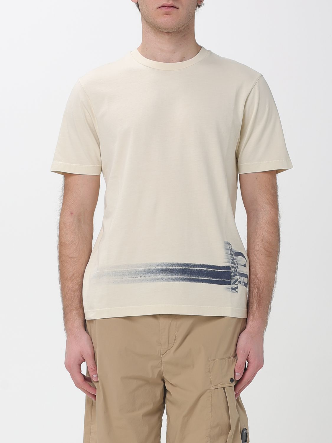 C. P. COMPANY Baumwoll-T-Shirt mit Logo