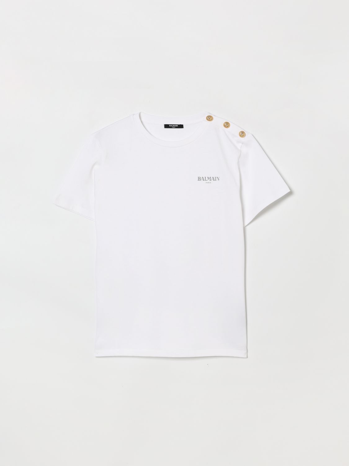BALMAIN Baumwoll-T-Shirt mit Logo