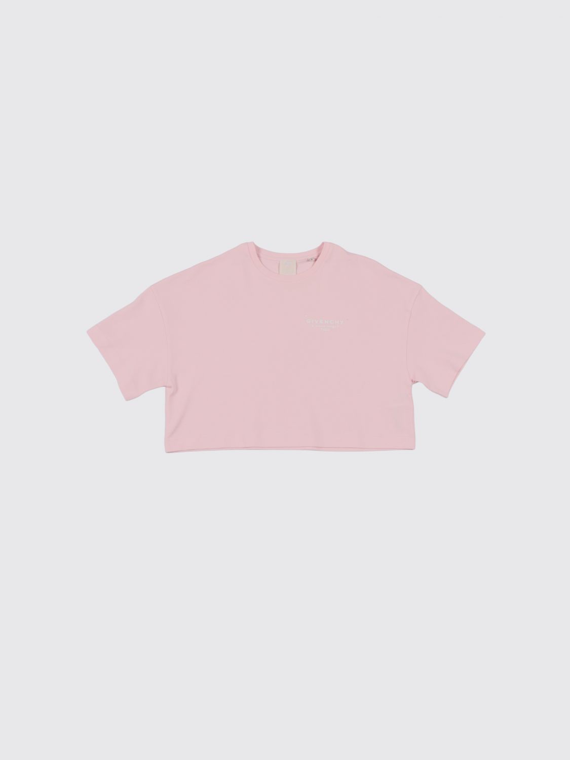 GIVENCHY Cotton Crop T-Shirt with Logo　GIVENCHY ロゴ付きコットン クロップ T シャツ GIVENCHY