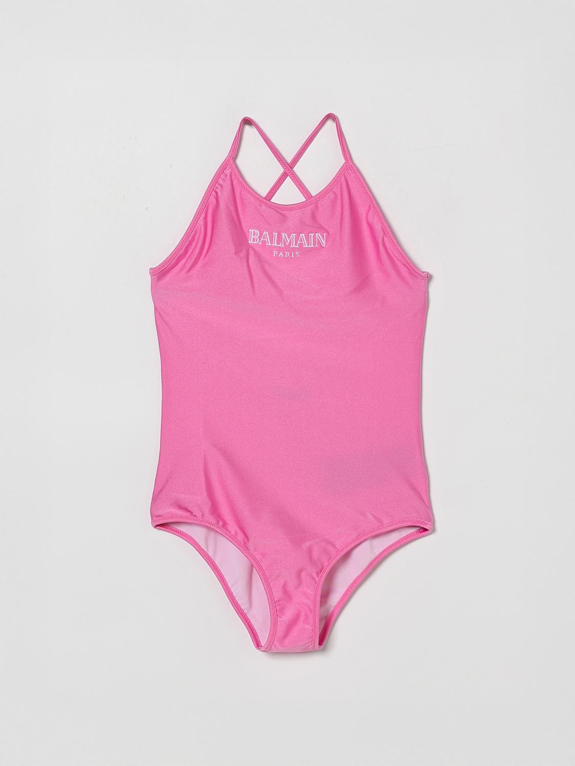 BALMAIN Einteiliger Badeanzug aus Jersey mit Logo
