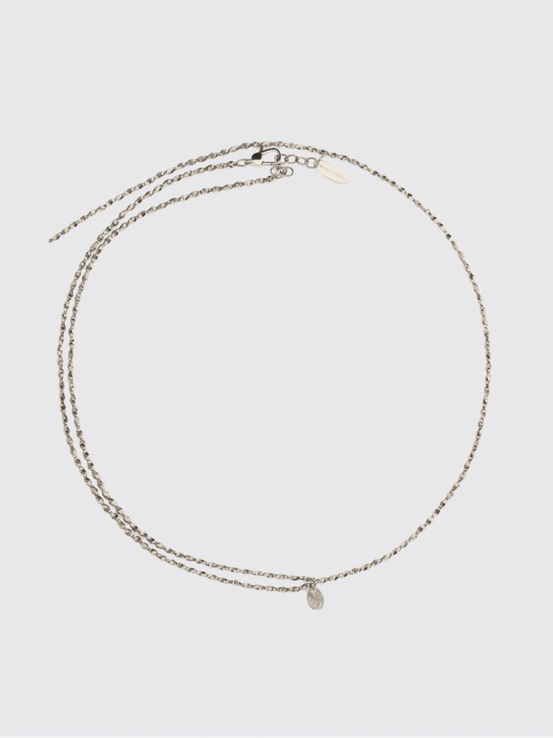 BRUNELLO CUCINELLI Faceted metal necklace