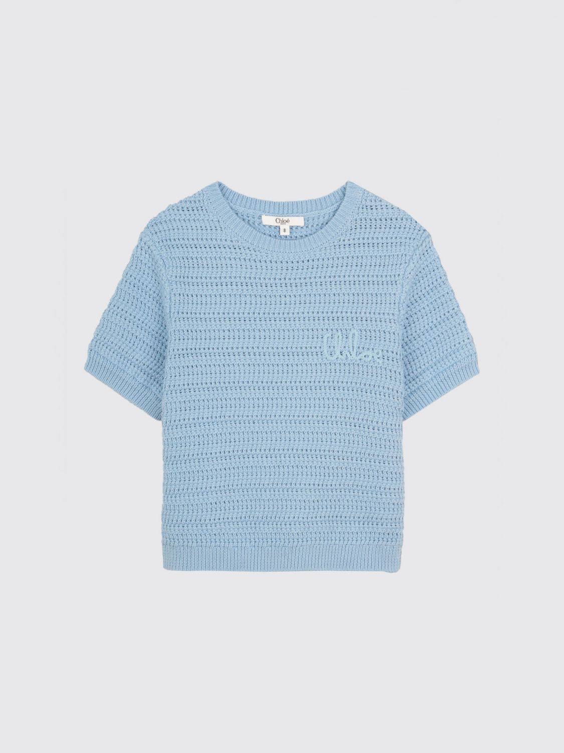 CHLOÉ Maglia in cotone crochet
