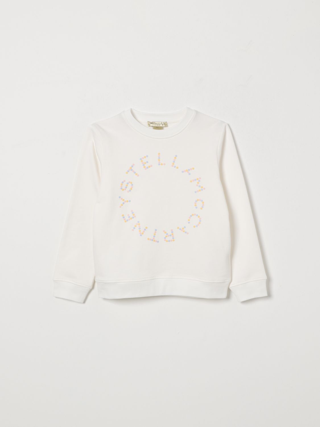STELLA MCCARTNEY KIDS Baumwoll-Rundhalspullover mit Logo