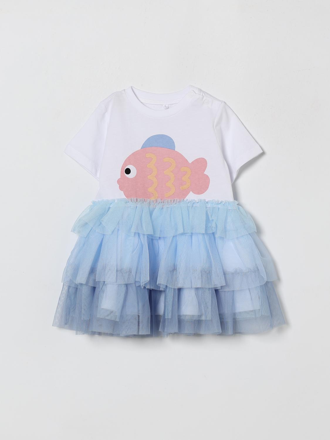 STELLA MCCARTNEY KIDS Cotton Dress with Ruffles　STELLA MCCARTNEY KIDS フリル付きコットンドレス STELLA