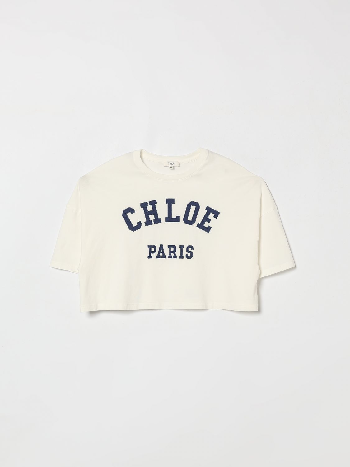 CHLOÉ Crop T-Shirt aus Baumwolle