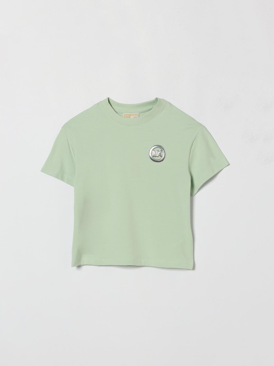 Michael Kors T-shirt in cotone con monogram MK applicato
