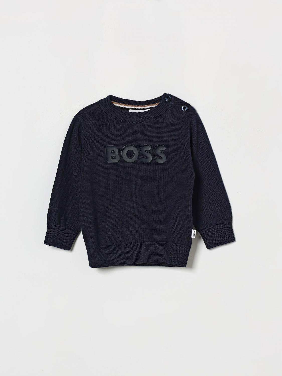 BOSS Baumwoll-Rundhalspullover