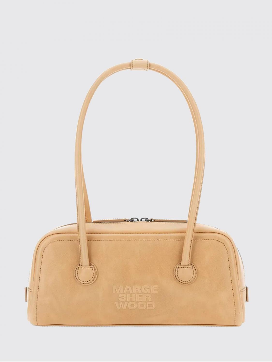 MARGE SHERWOOD Aged Leather Boston Bag