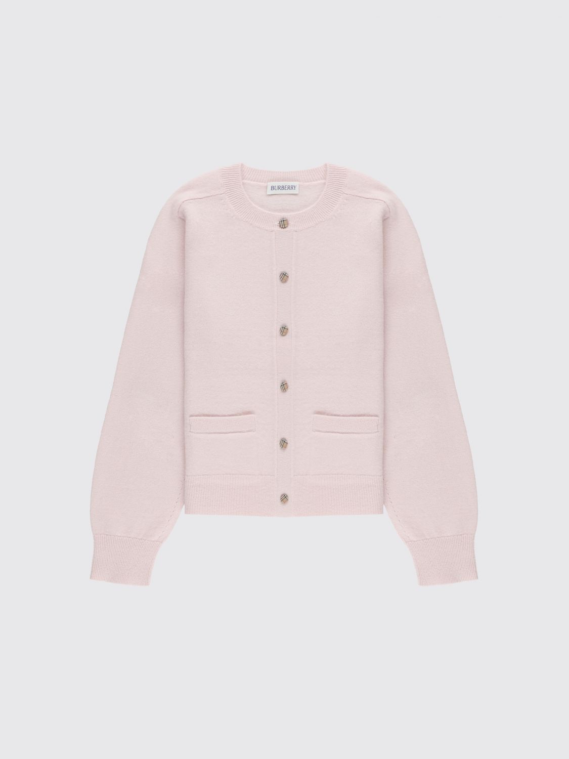 BURBERRY Wool and Cashmere Check Patch Cardigan　BURBERRY ウール&カシミア チェック パッチ カーディガン BURBERRY