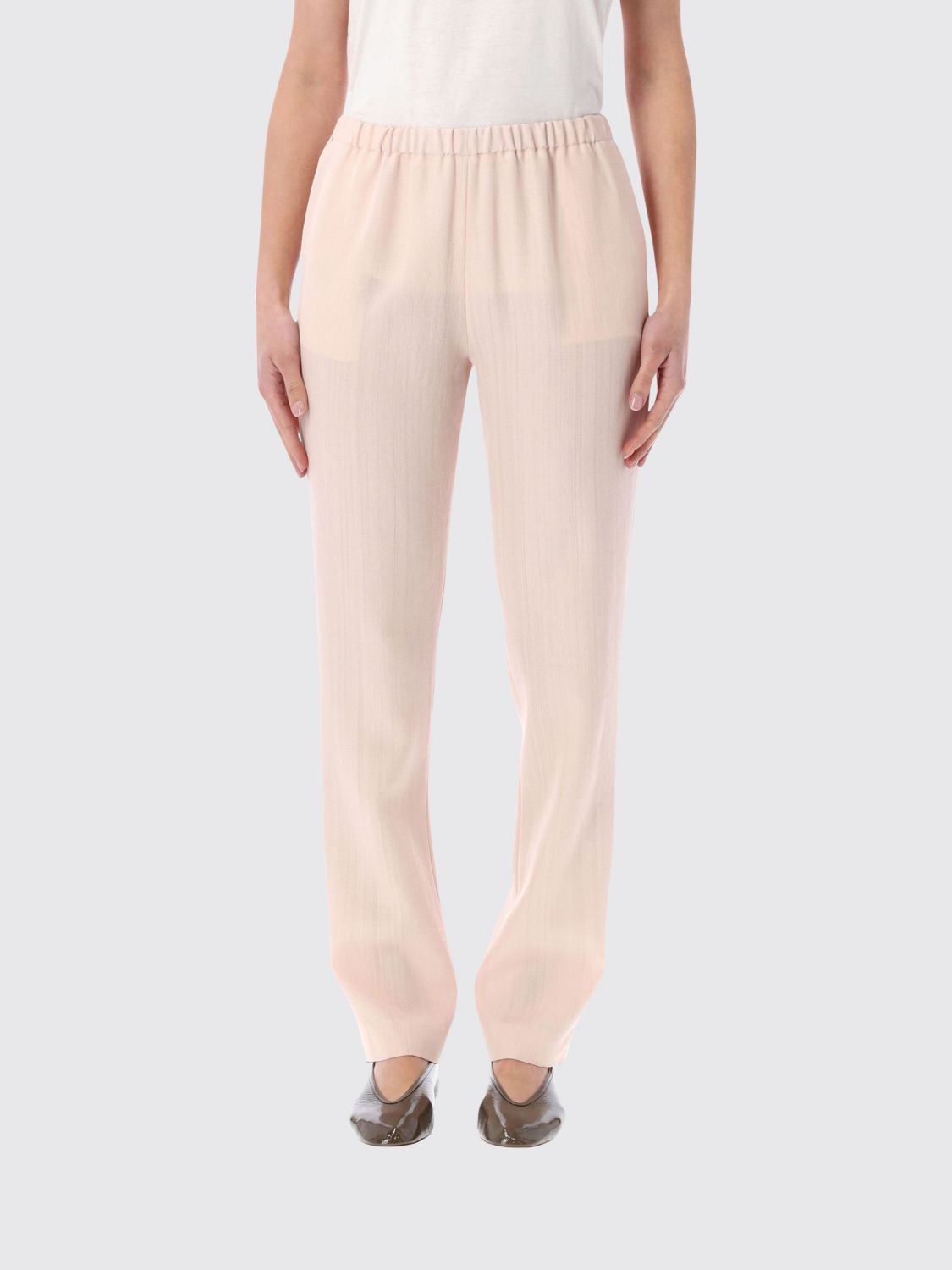 Loulou De Saison Scot Straight Trousers in Wool Blend · 36