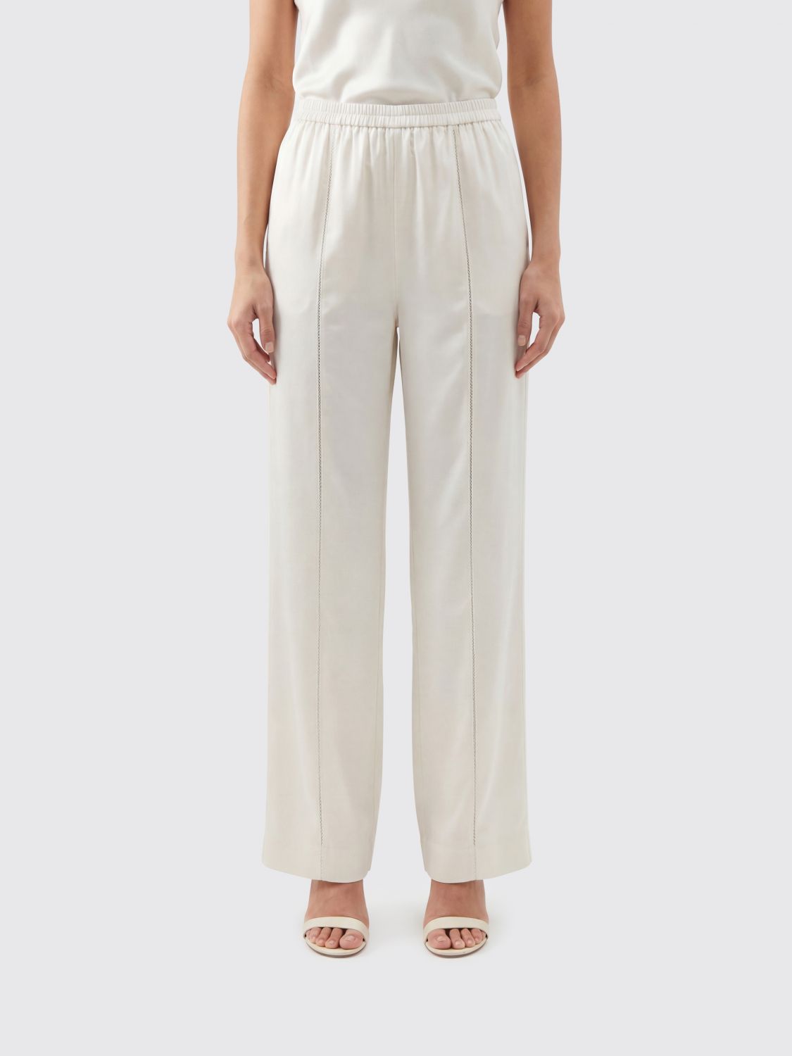 LOULOU DE SAISON Satin-Palazzohose