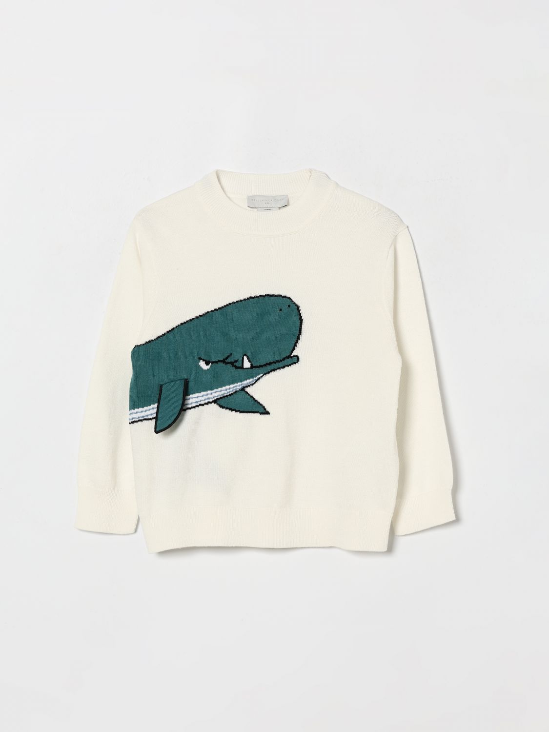 STELLA MCCARTNEY KIDS Cotton Knit with Whale Graphic　STELLA MCCARTNEY KIDS クジラグラフィック入りコットンニット STELLA
