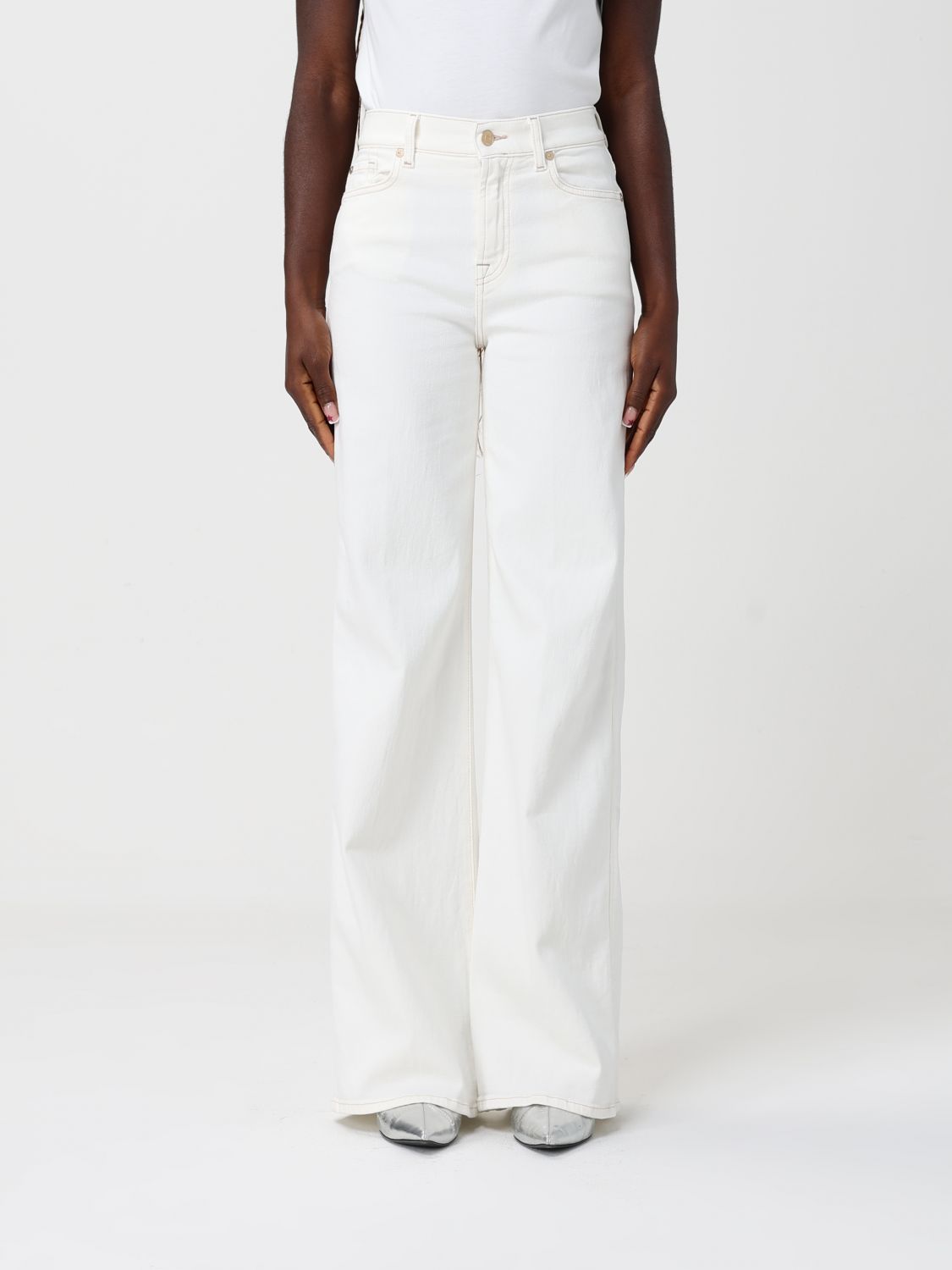 Jeans 7 FOR ALL MANKIND Donna colore Bianco