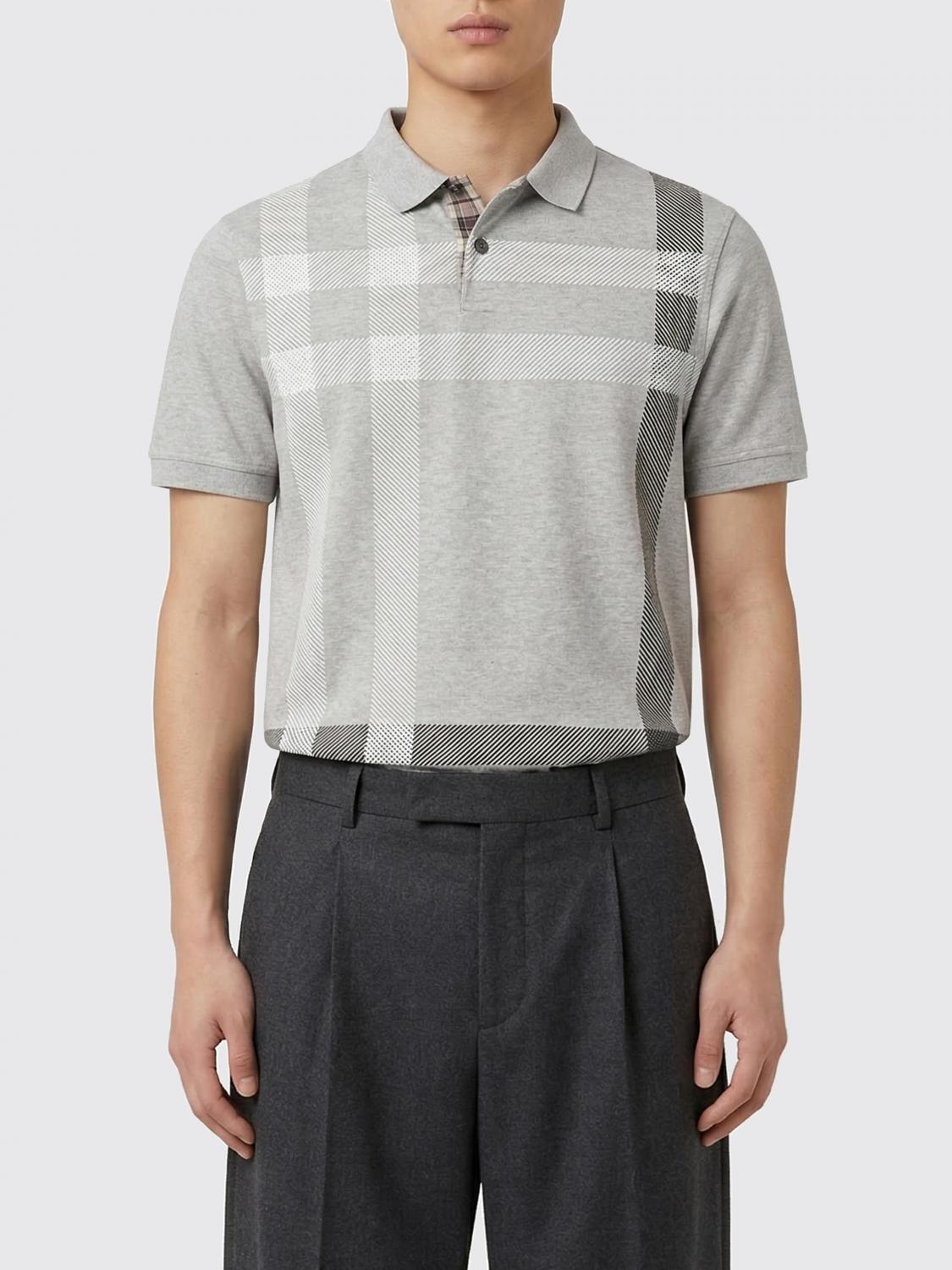 Barbour Casual Polo Shirt in Cotton with Check Motif · L