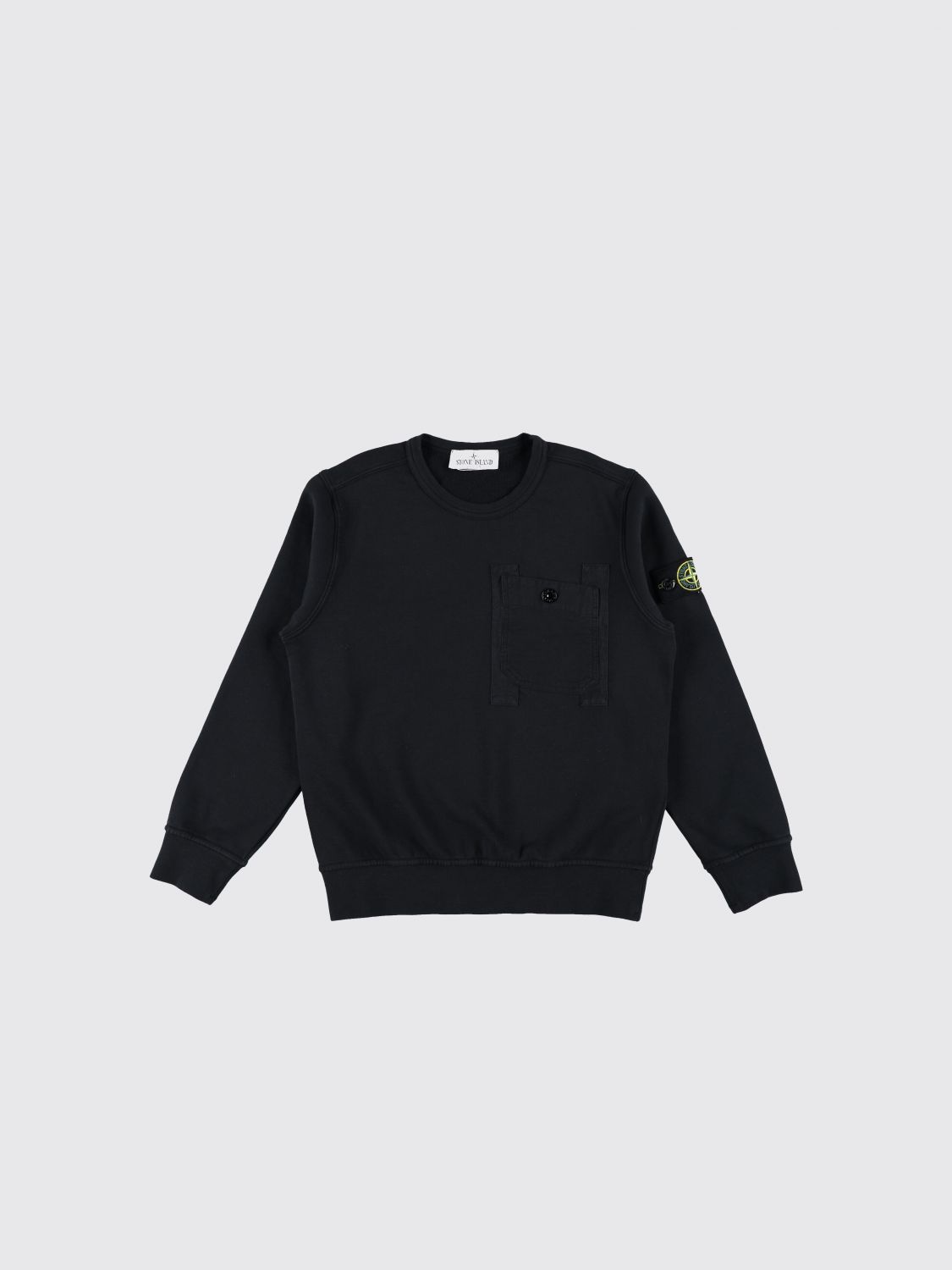 STONE ISLAND JUNIOR Baumwoll-Rundhalspullover