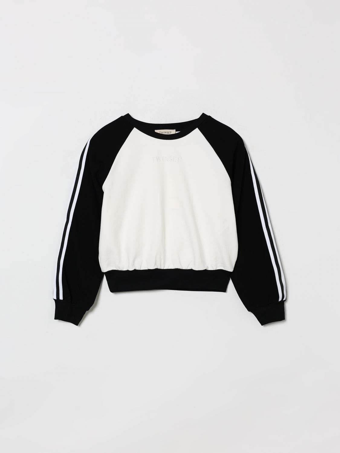 Twinset Rundhals-Sweatshirt aus Stretch-Baumwolle