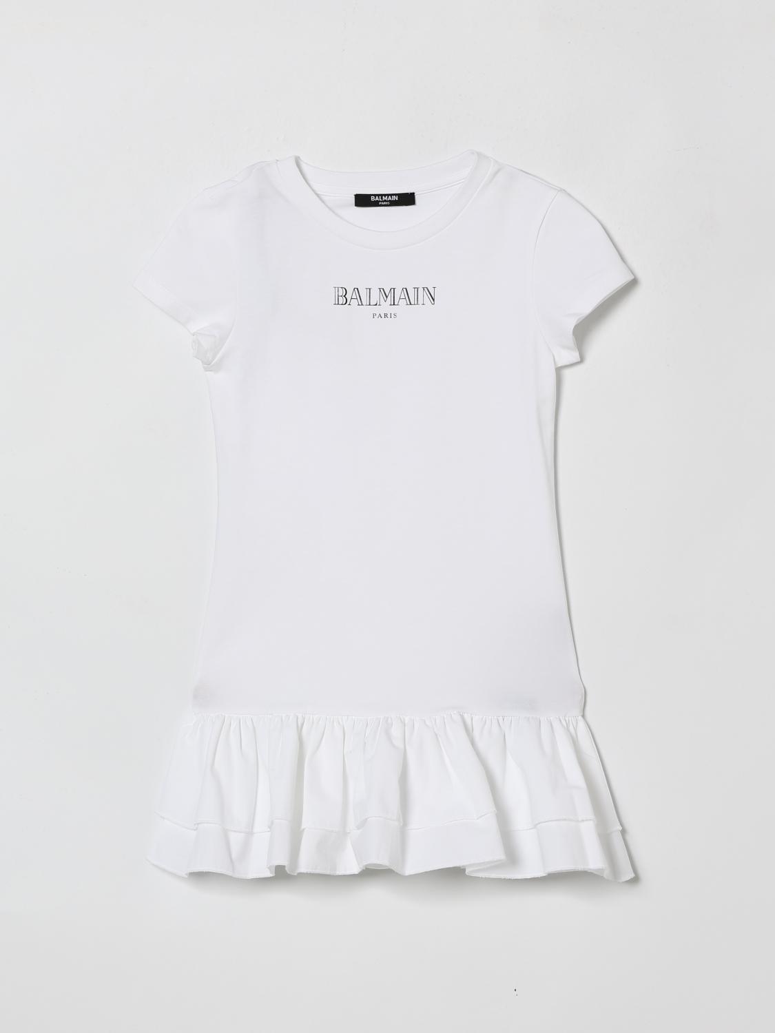 BALMAIN Mini-Kleid aus Stretch-Baumwolle