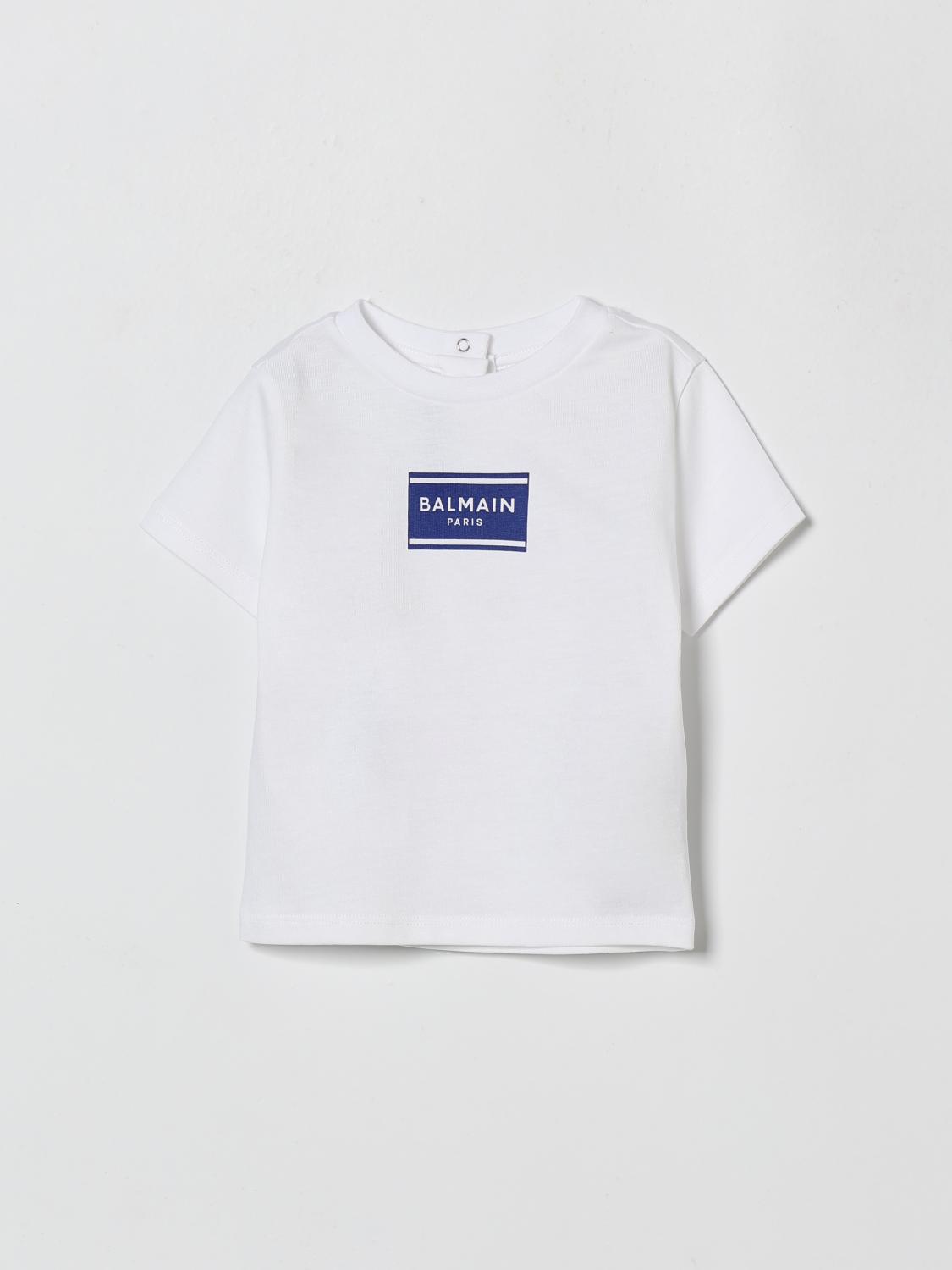BALMAIN Baumwoll-T-Shirt mit Logo
