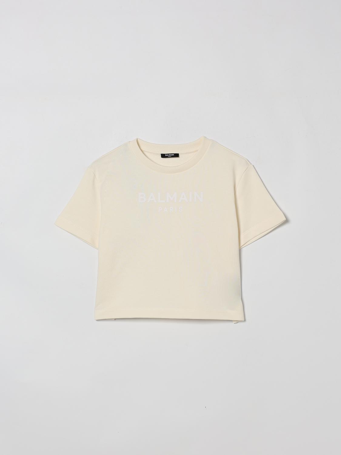 BALMAIN Baumwoll-T-Shirt mit Logo