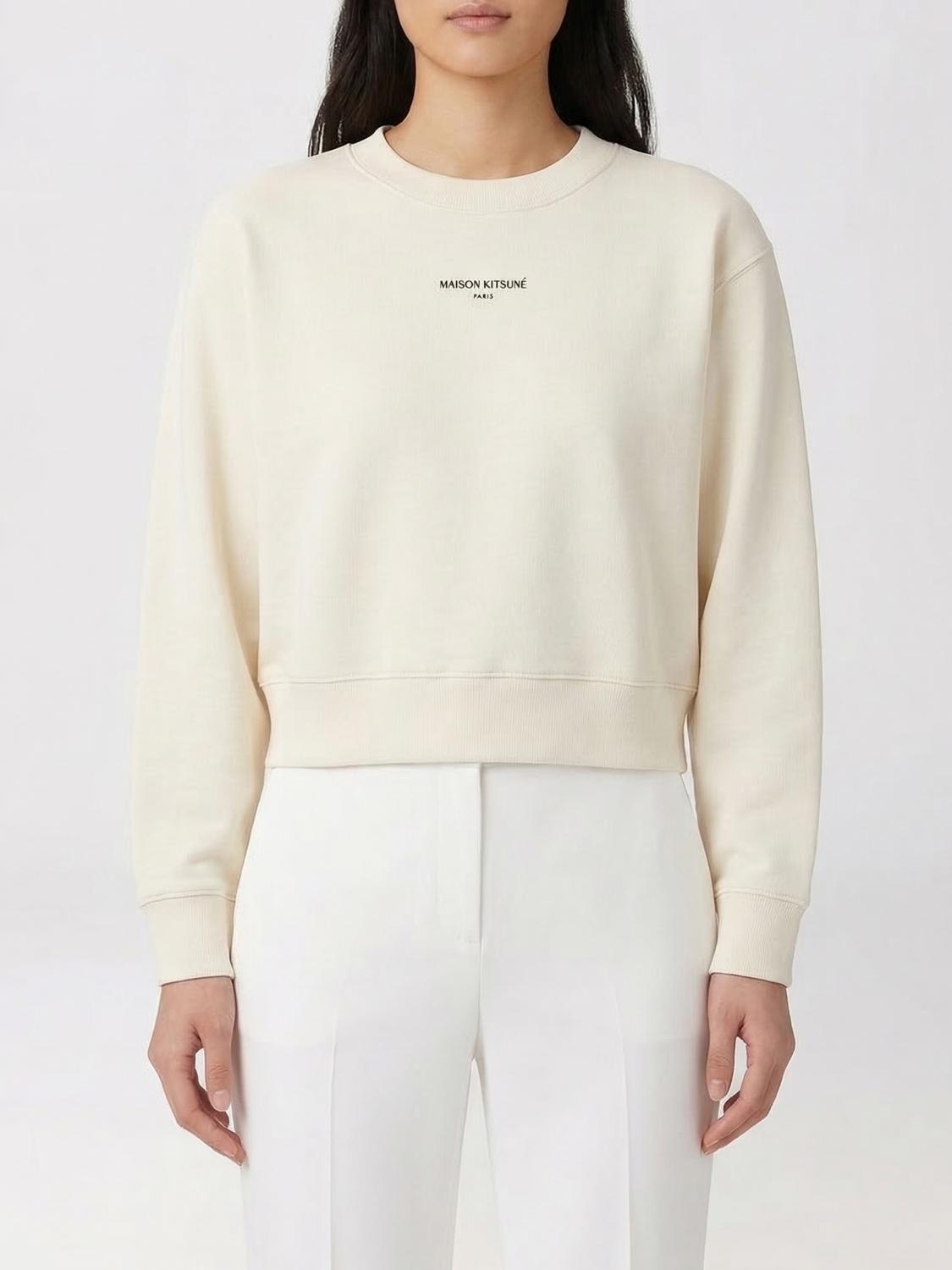 MAISON KITSUNÉ Baumwoll-Rundhals-Sweatshirt
