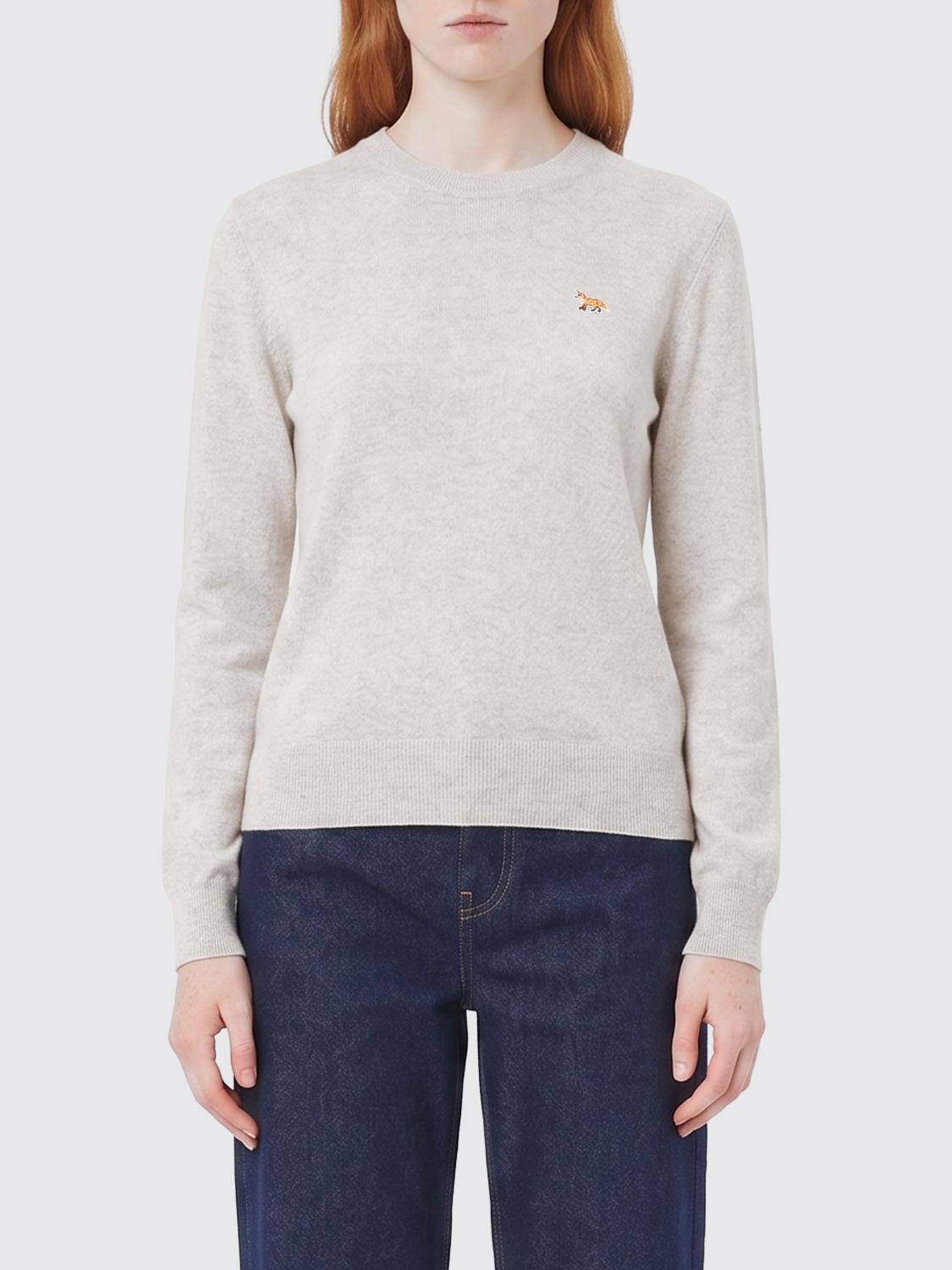 MAISON KITSUNÉ Rundhals-Pullover aus Merinowolle