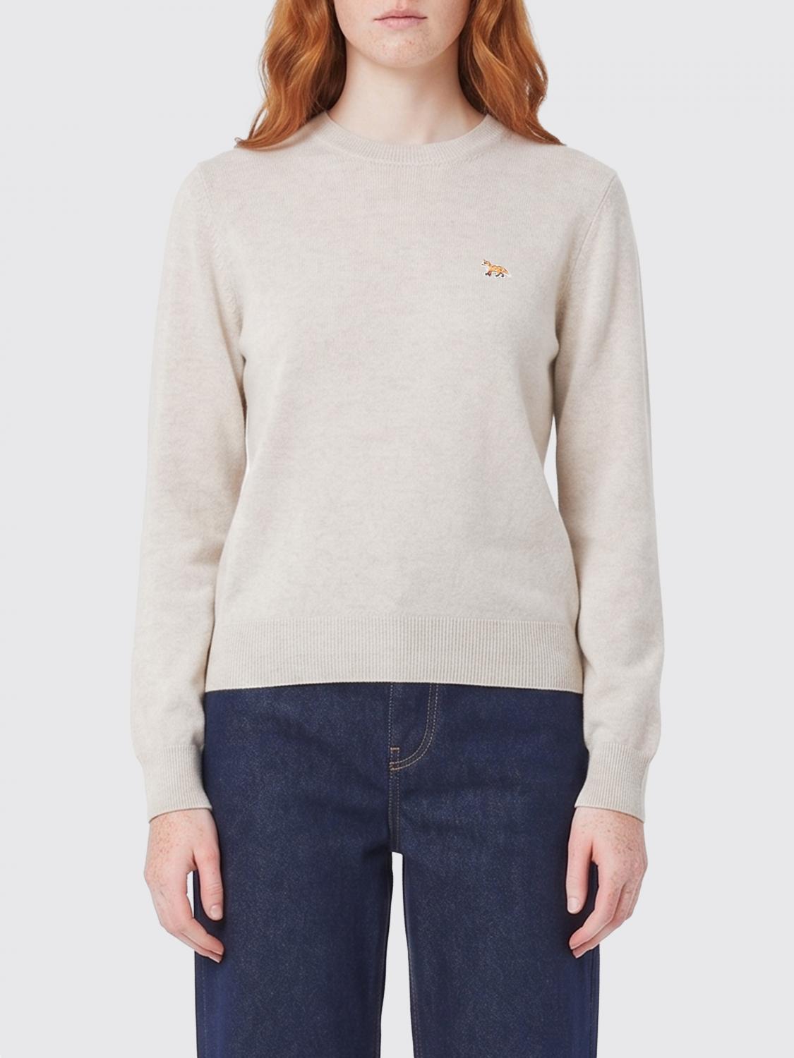 MAISON KITSUNÉ Rundhals-Pullover aus Merinowolle