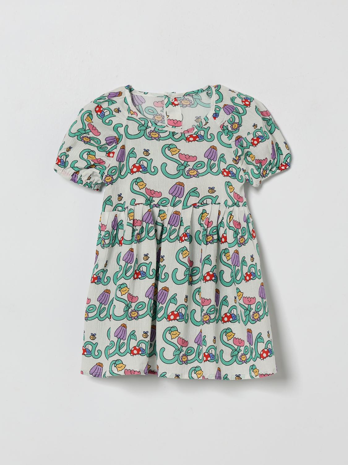 STELLA MCCARTNEY KIDS Cotton Dress with Logo　STELLA MCCARTNEY KIDS ロゴ入りコットンドレス STELLA