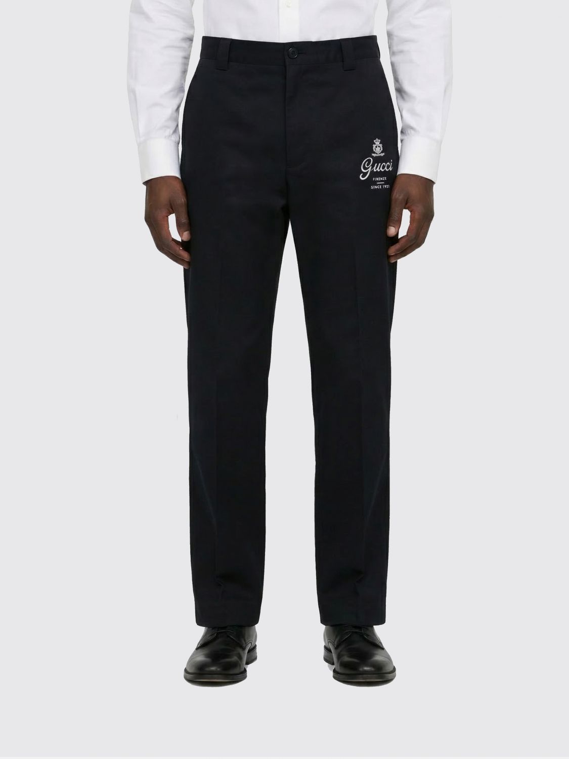 GUCCI Pantaloni sartoriali in cotone