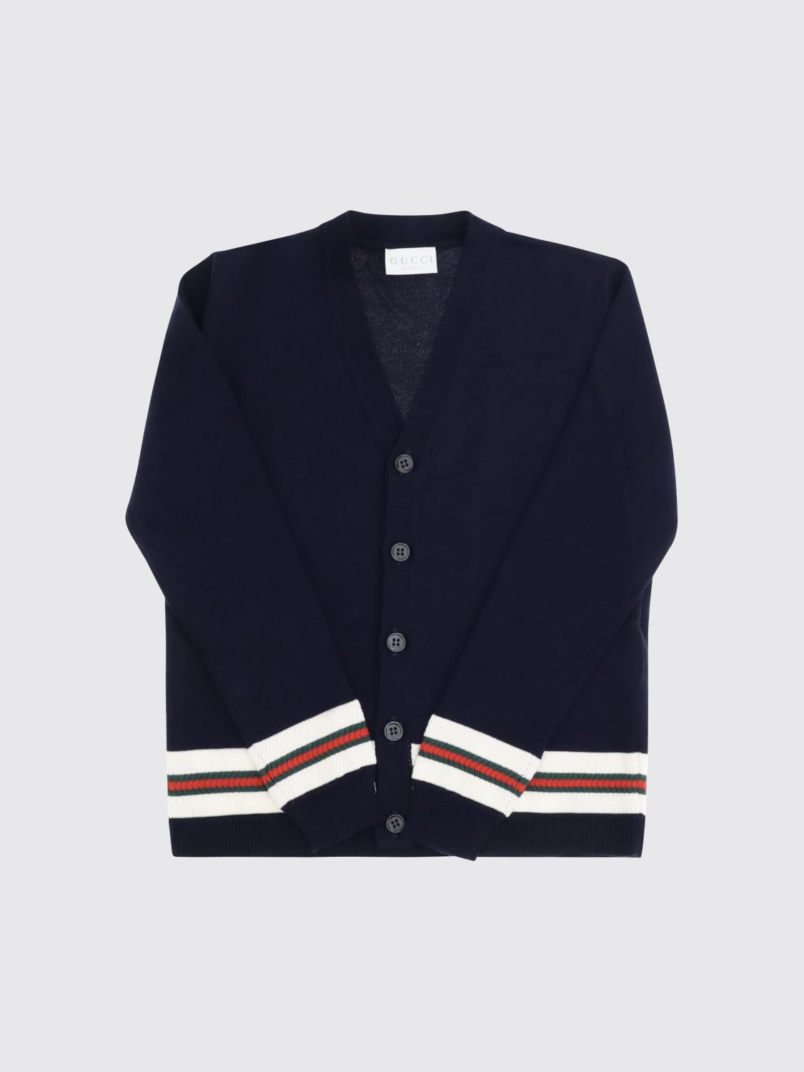 GUCCI Cardigan di cotone Web