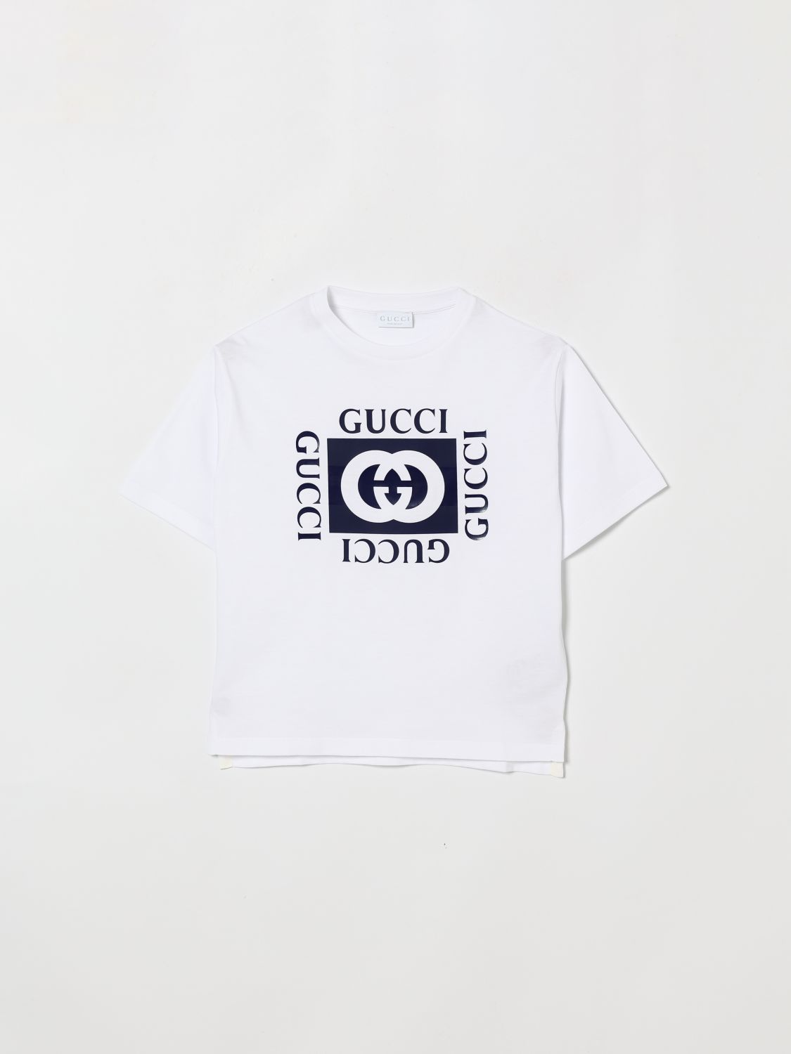 GUCCI T-shirt in cotone con stampa logo