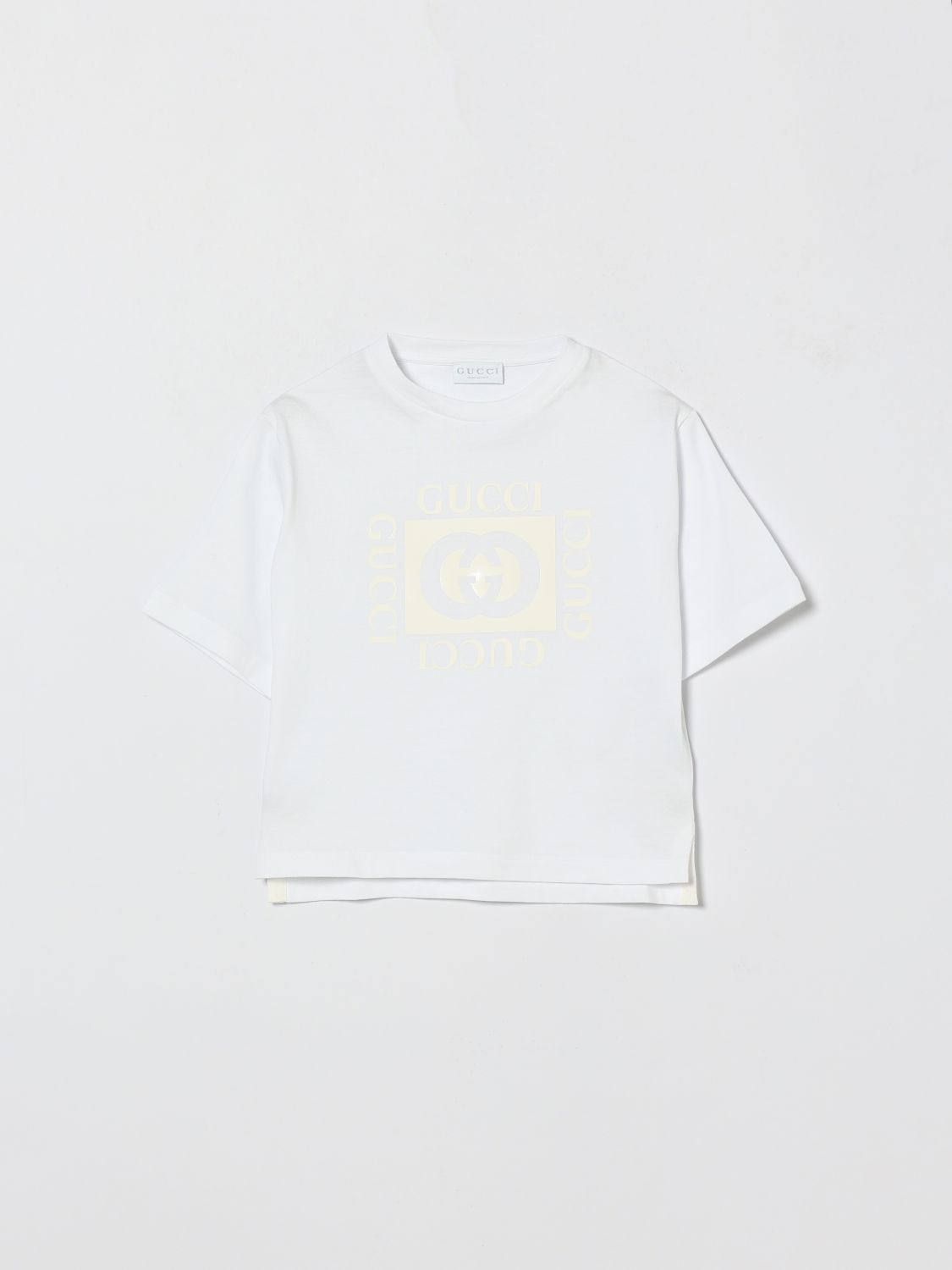 GUCCI T-shirt in cotone con stampa logo