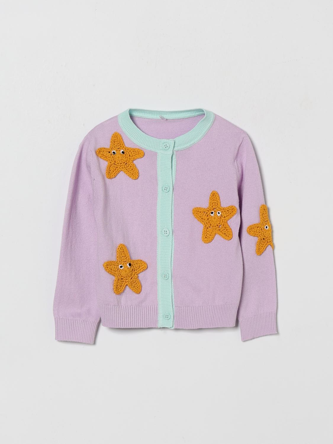 STELLA MCCARTNEY KIDS Cotton Cardigan with Crochet Embroidery　STELLA MCCARTNEY KIDS かぎ針編み刺繍コットンカーディガン STELLA