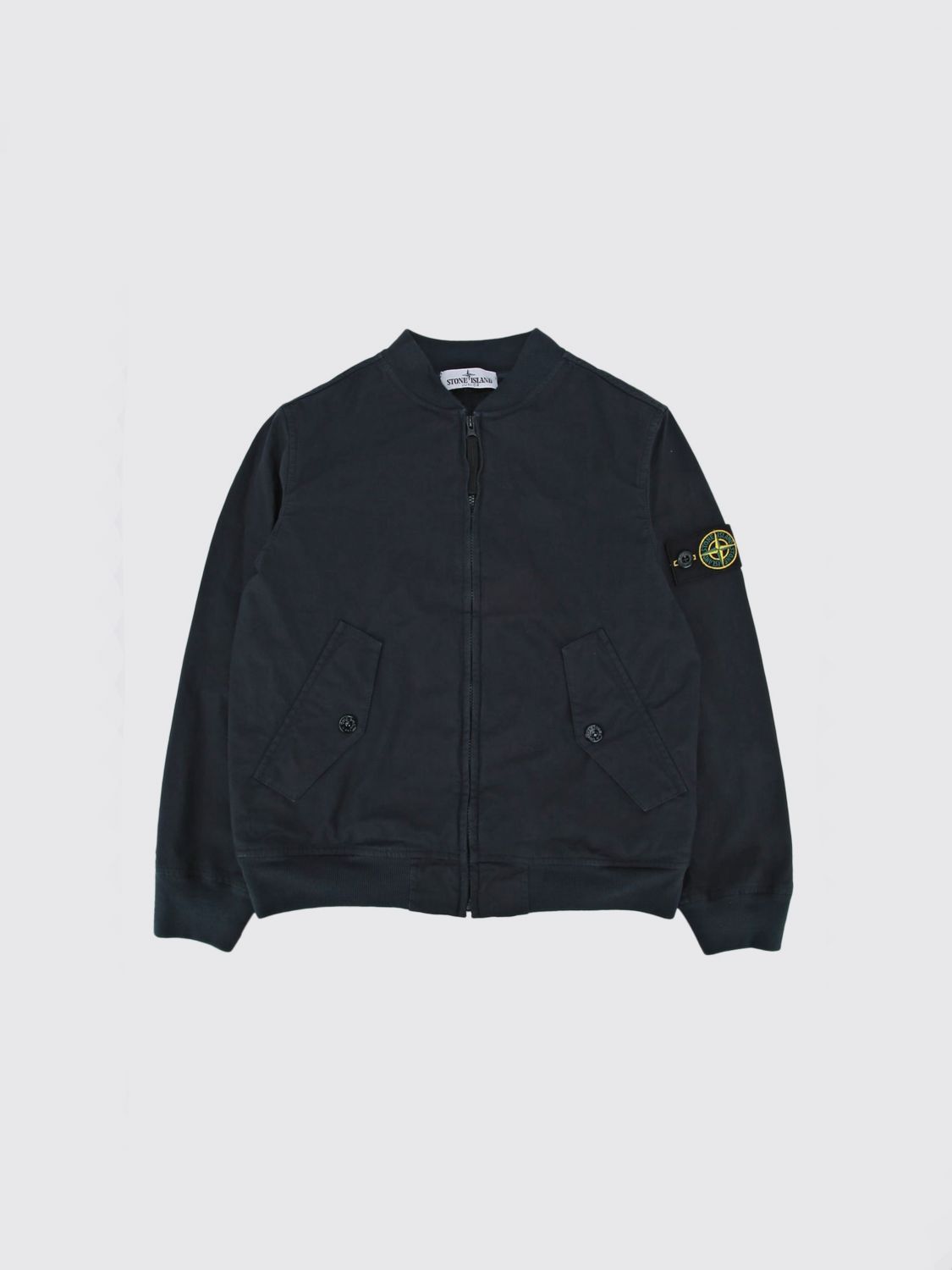 STONE ISLAND JUNIOR Bomberjacke aus Stretch-Baumwolle
