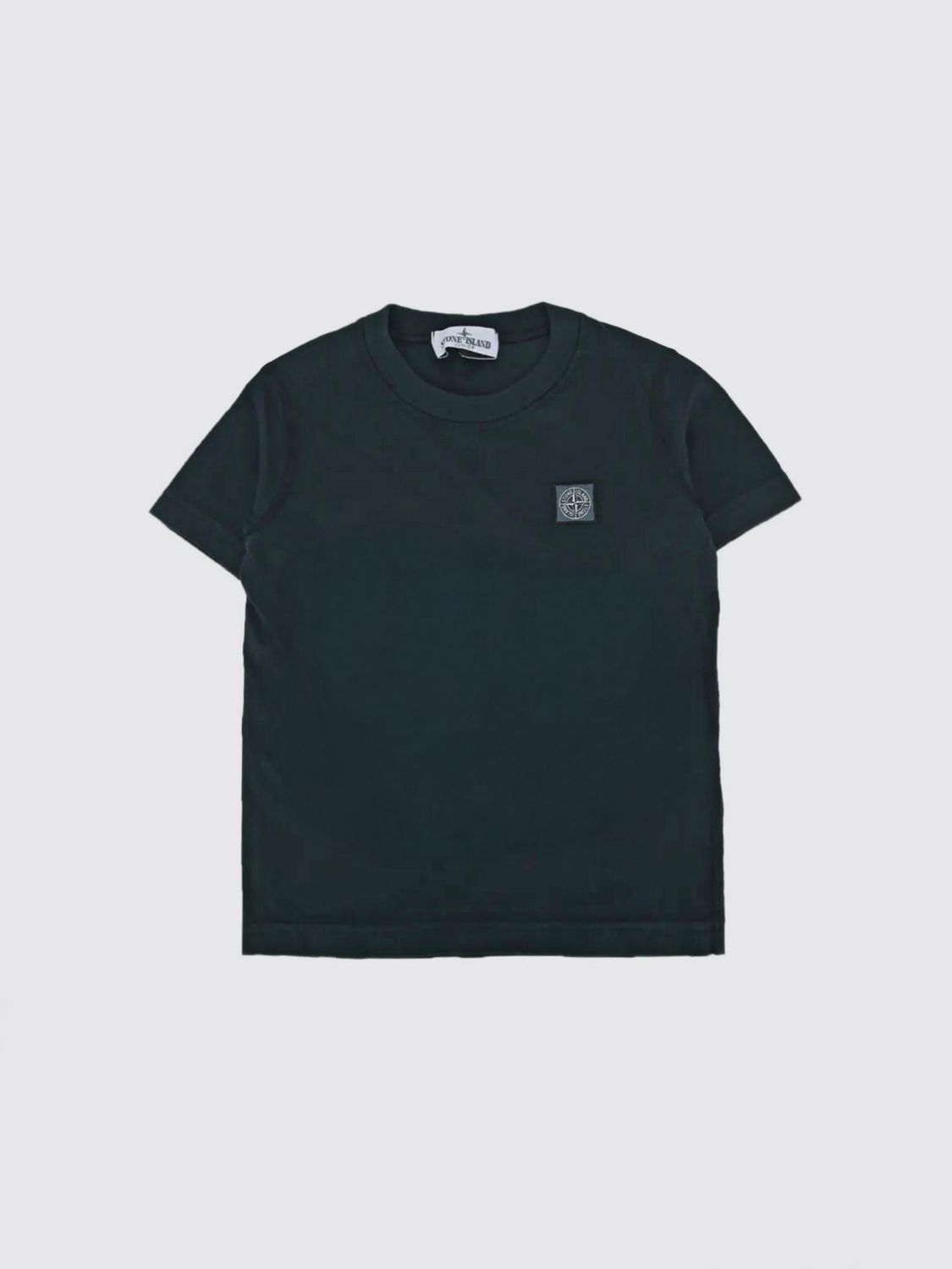 STONE ISLAND JUNIOR T-Shirt aus Bio-Baumwolljersey