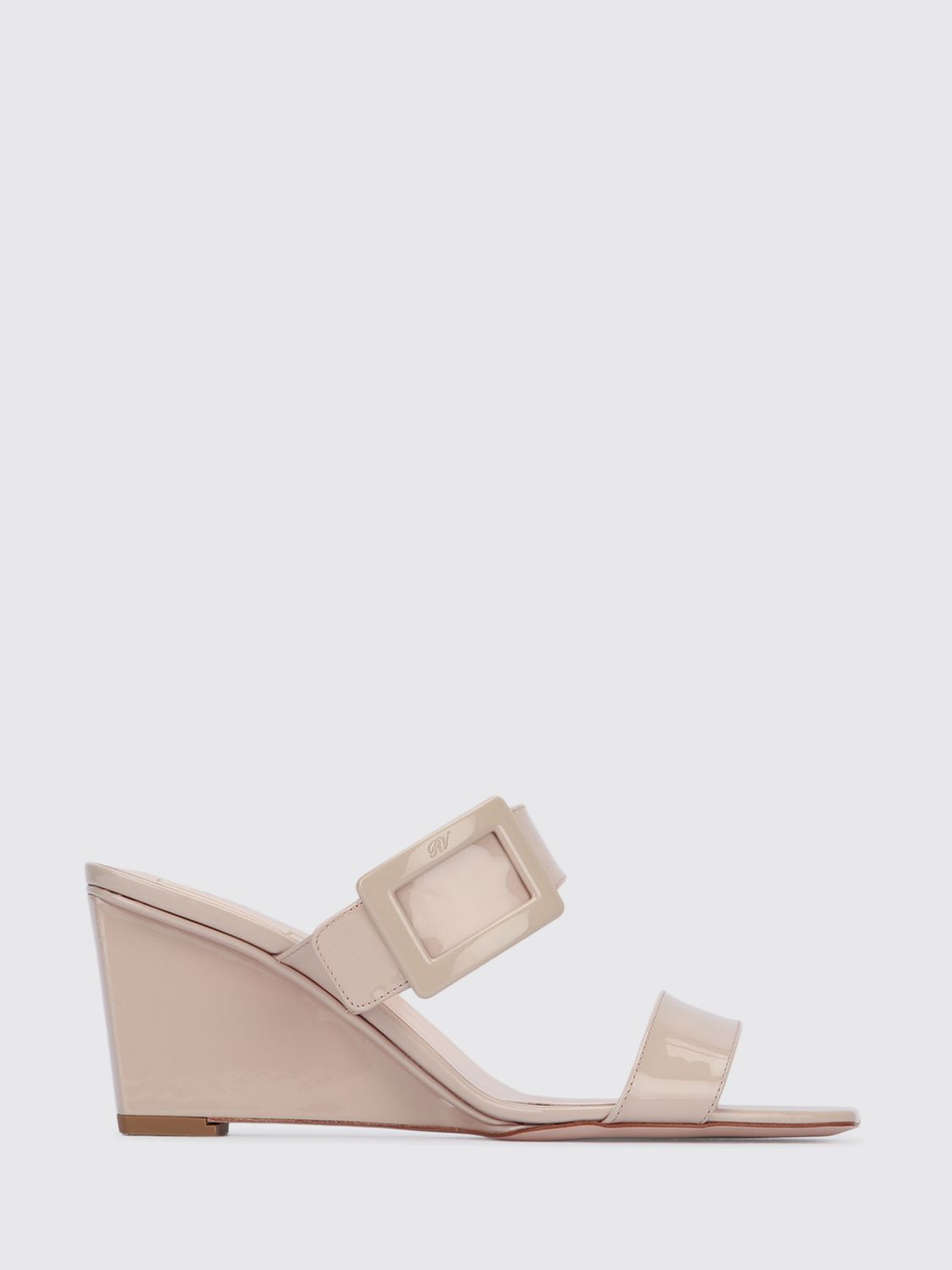 ROGER VIVIER Belle Vivier Mules aus Lackleder