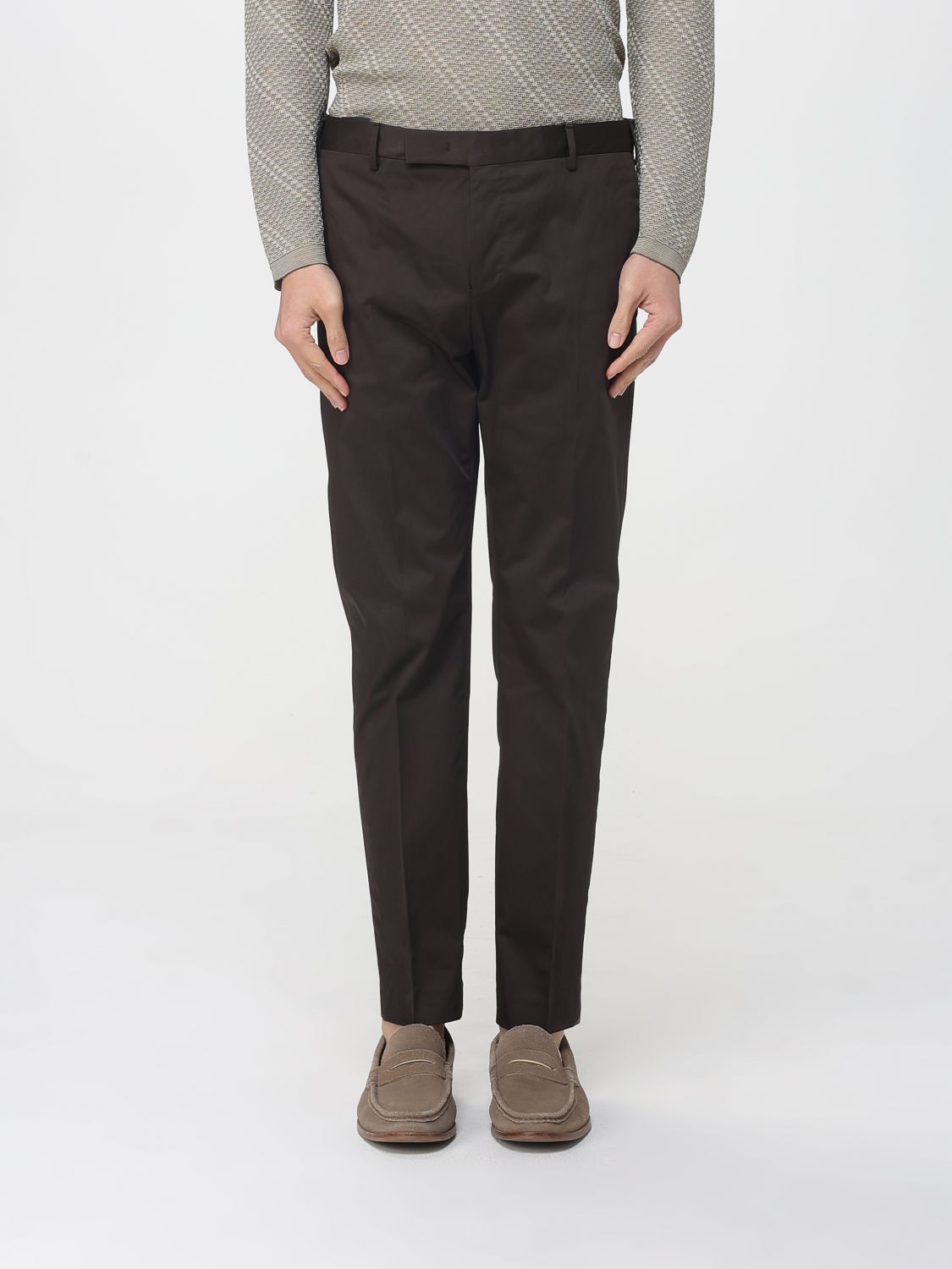 Pt Torino Stretch Cotton Chino Trousers