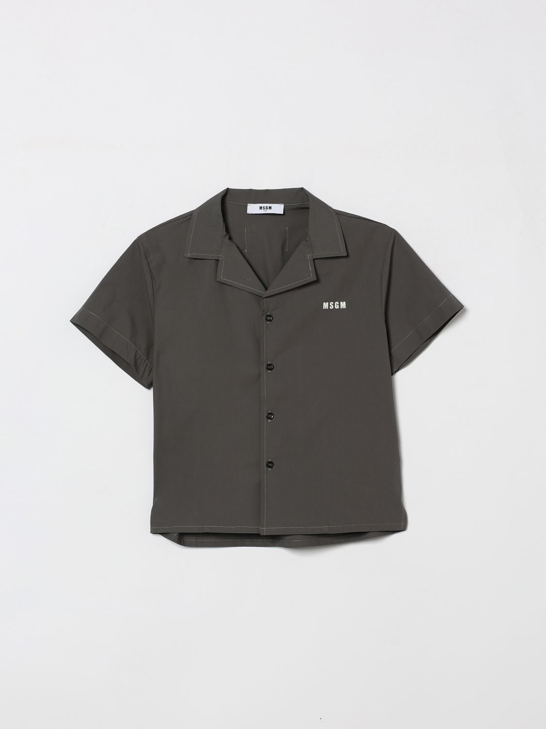 MSGM Kids Casual Stretch Cotton Shirt　MSGM キッズ カジュアル ストレッチ コットン シャツ MSGM