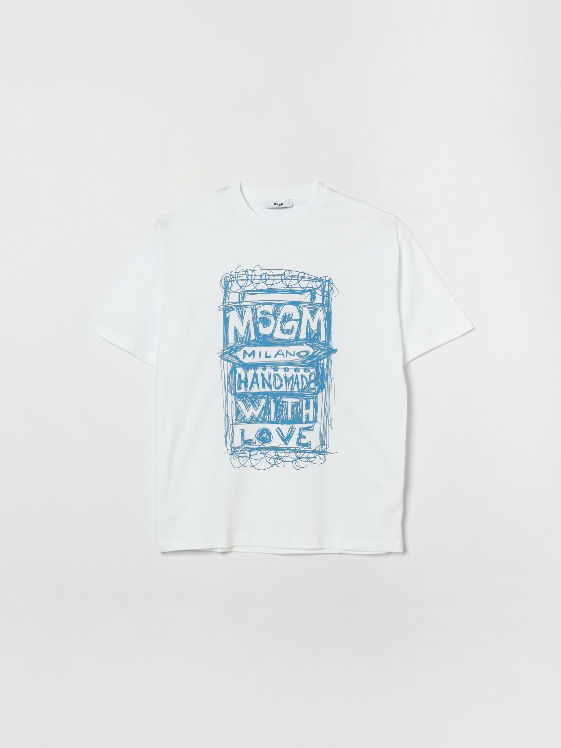MSGM Kids T-shirt in cotone stampata