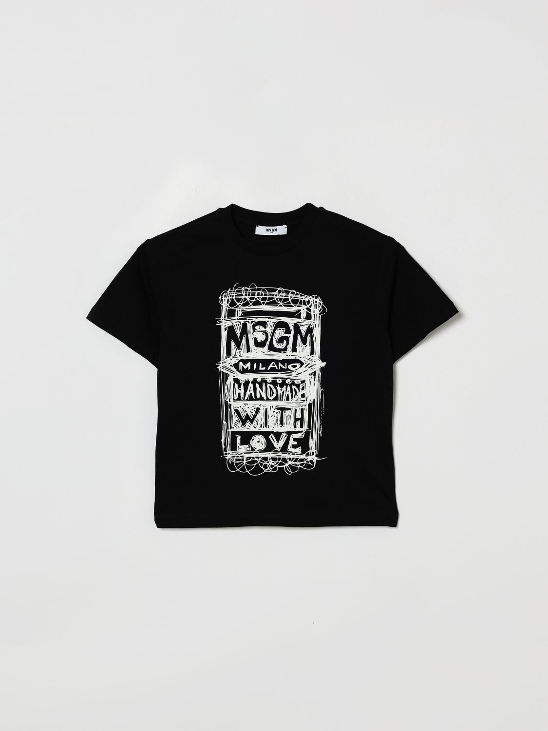 MSGM Kids Bedrucktes Baumwoll T-Shirt