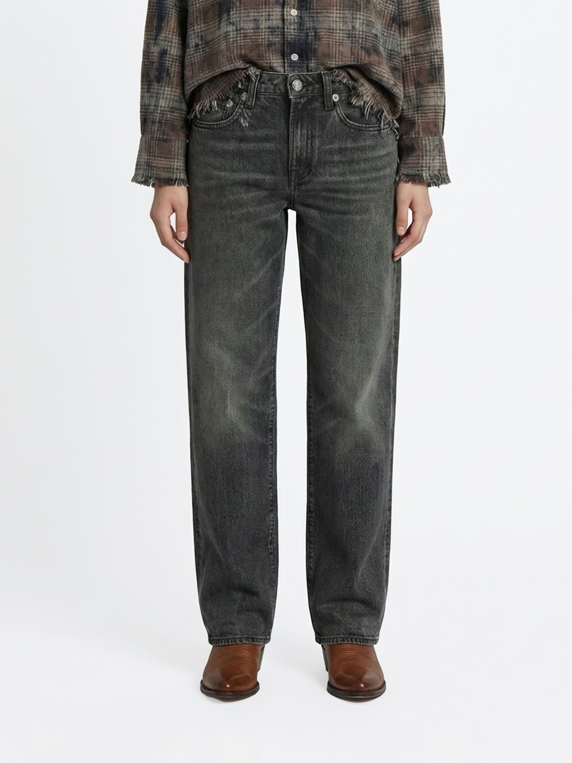 Jeans R13 Woman color Grey