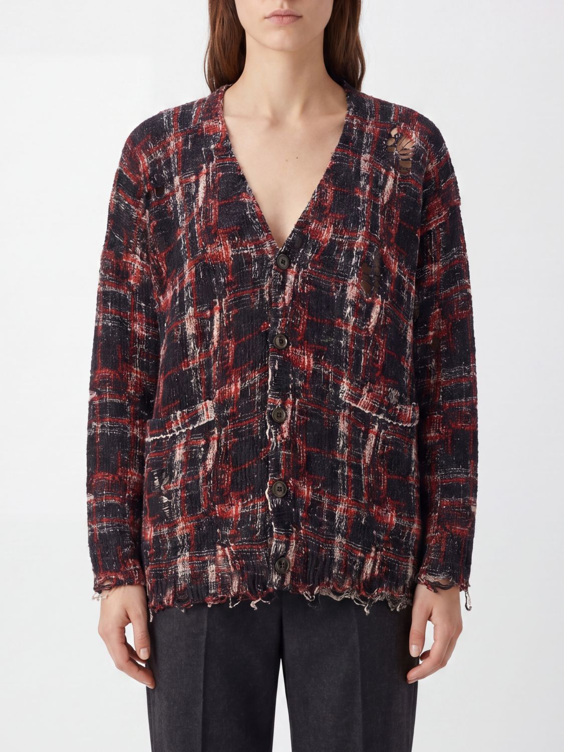 R13 Cardigan in misto lana Alpaca