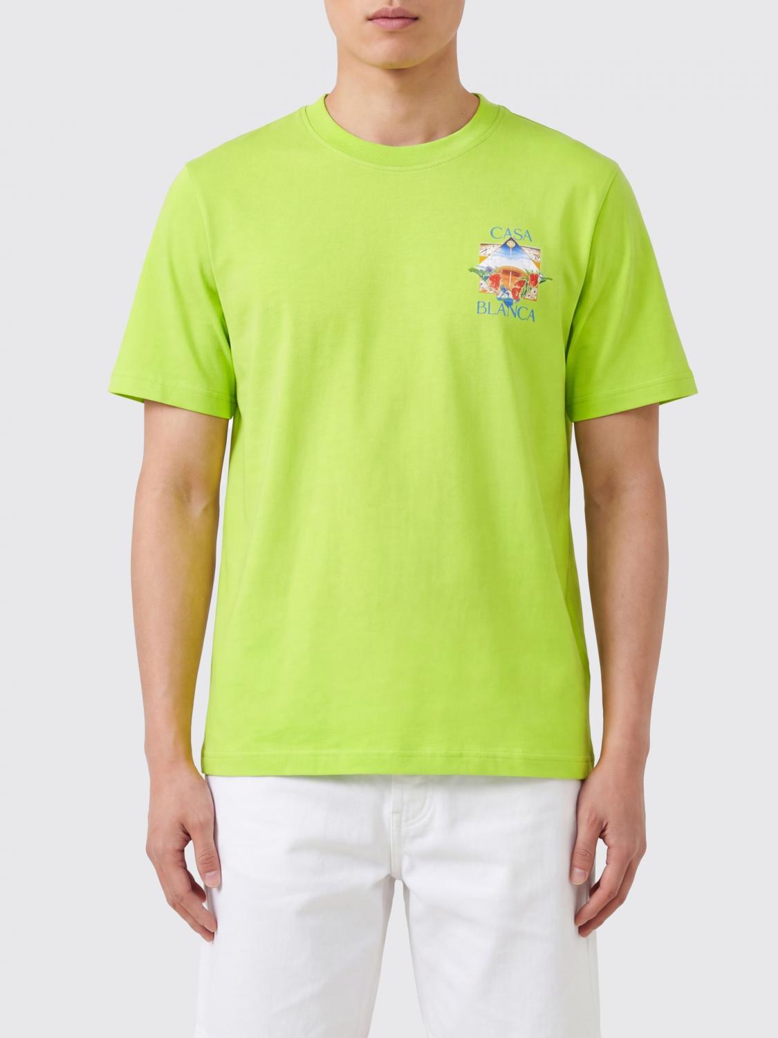 CASABLANCA Organic Cotton T-Shirt with Logo