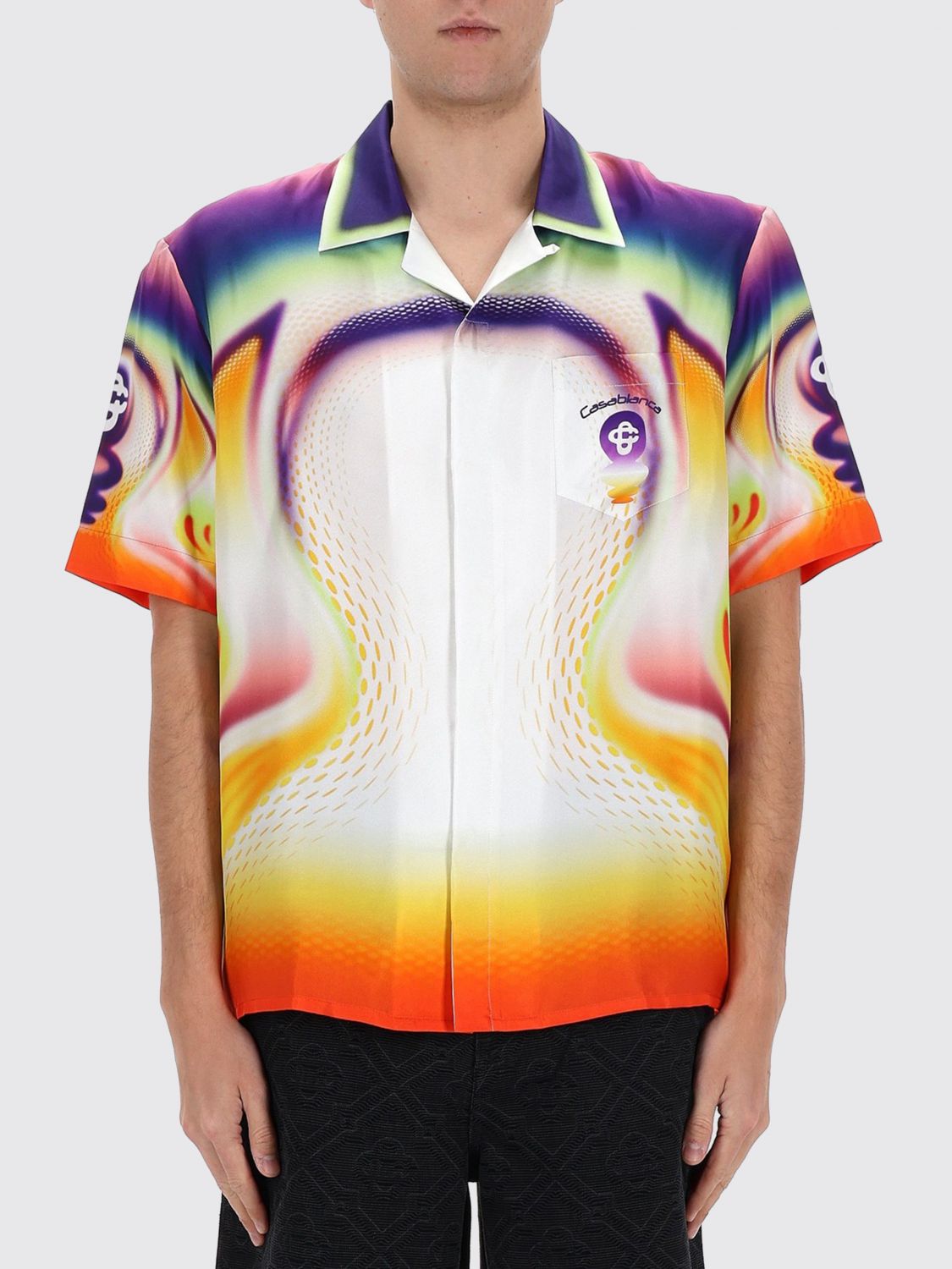 CASABLANCA Camicia casual in seta stampata