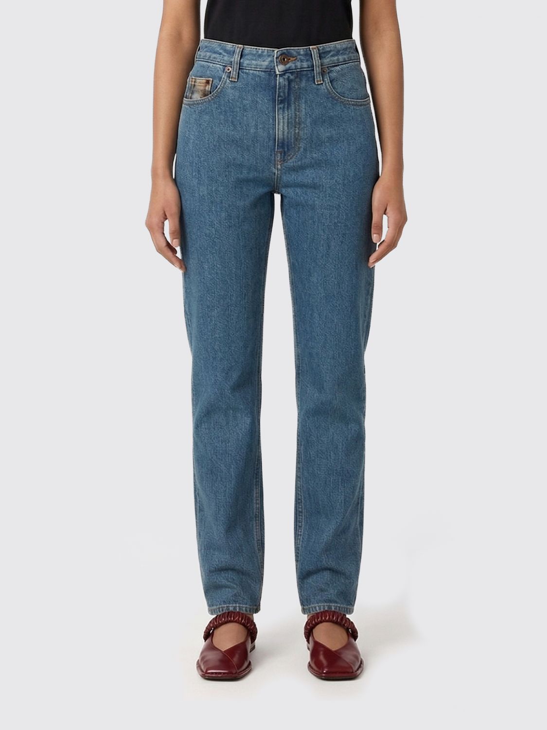Burberry Stretch Denim Slim Fit Jeans In 블루
