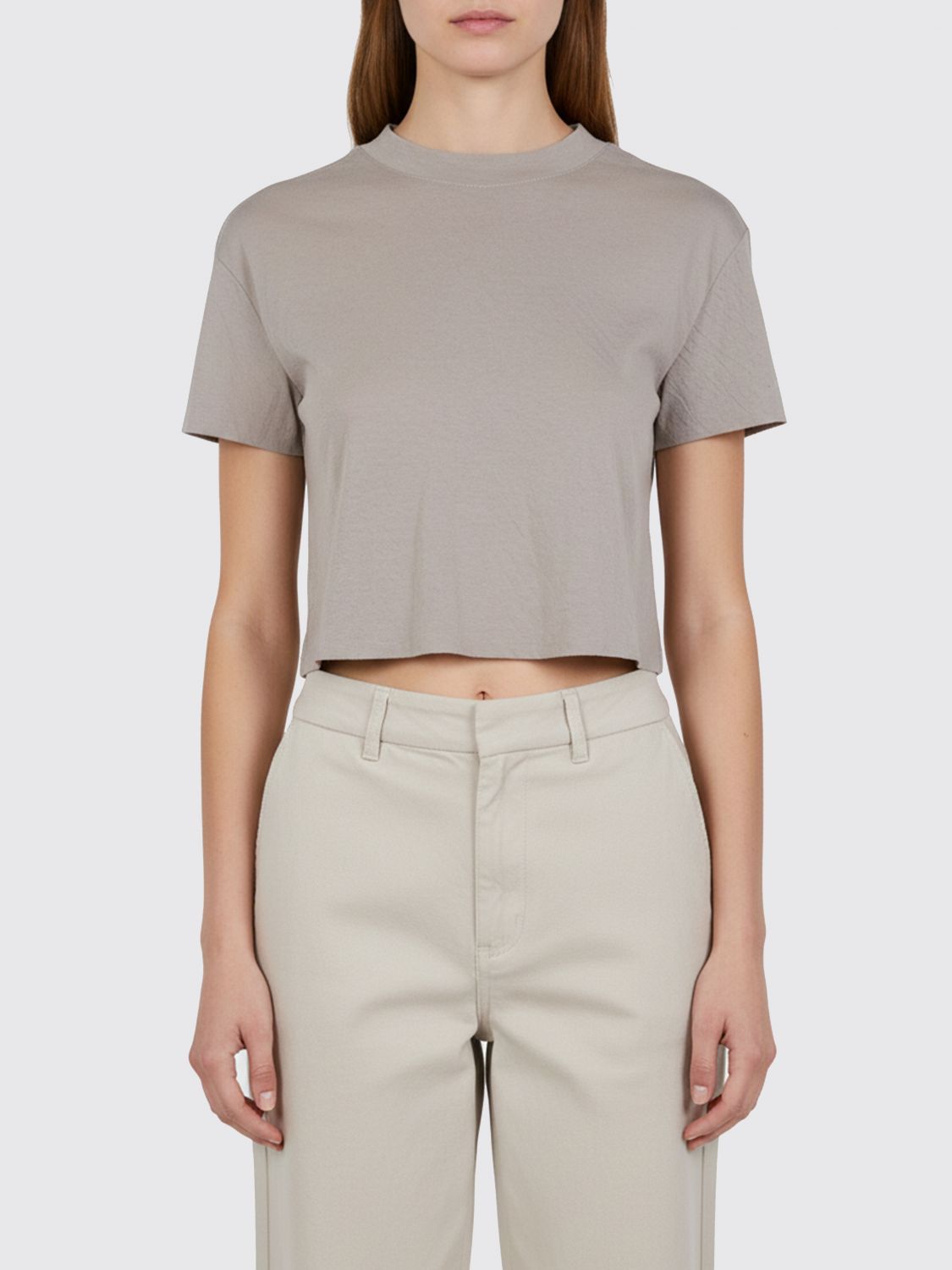 THOM KROM Gecroppte Baumwoll-T-Shirts
