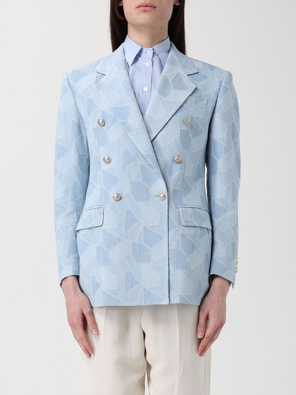 TAGLIATORE Double-Breasted Blazer TAGLIATORE