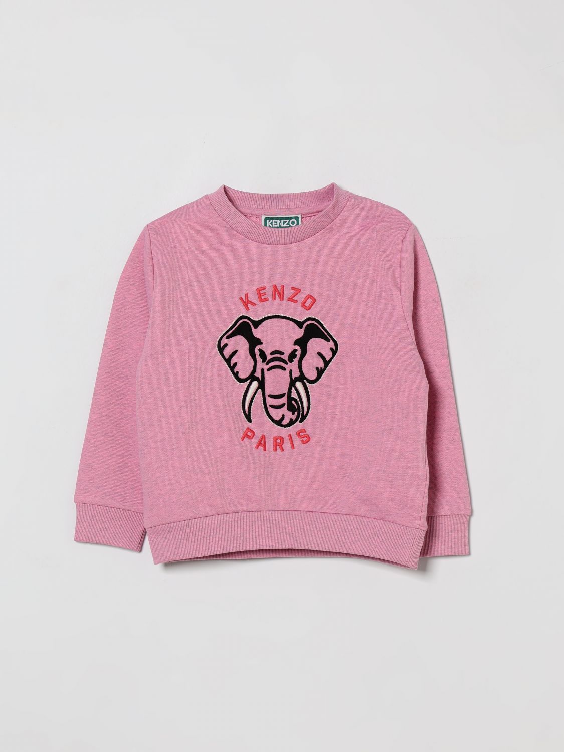 Kenzo Kids Cotton Sweatshirt With Elephant Logo　ケンゾー キッズ コットン スウェットシャツ エレファント ロゴ入り Kenzo
